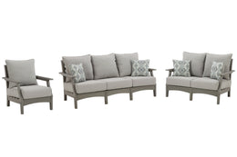 Visola Outdoor Sofa with 2 Lounge Chairs