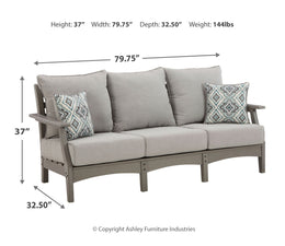 Visola Outdoor Sofa with 2 Lounge Chairs