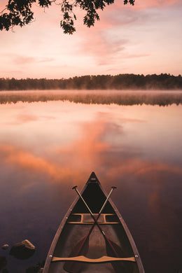 Lake At Dawn By Katrina Craven (Small) Giclee Canvas