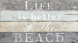 Life Better Beach By Kelly Donovan (Small) Giclee Canvas