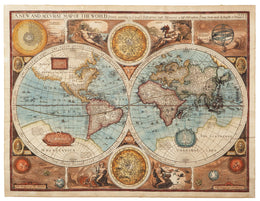 World Map (Small) Giclee Canvas