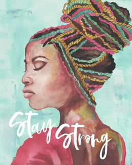 Stay Strong By Elizabeth Medley (Small) Giclee Canvas