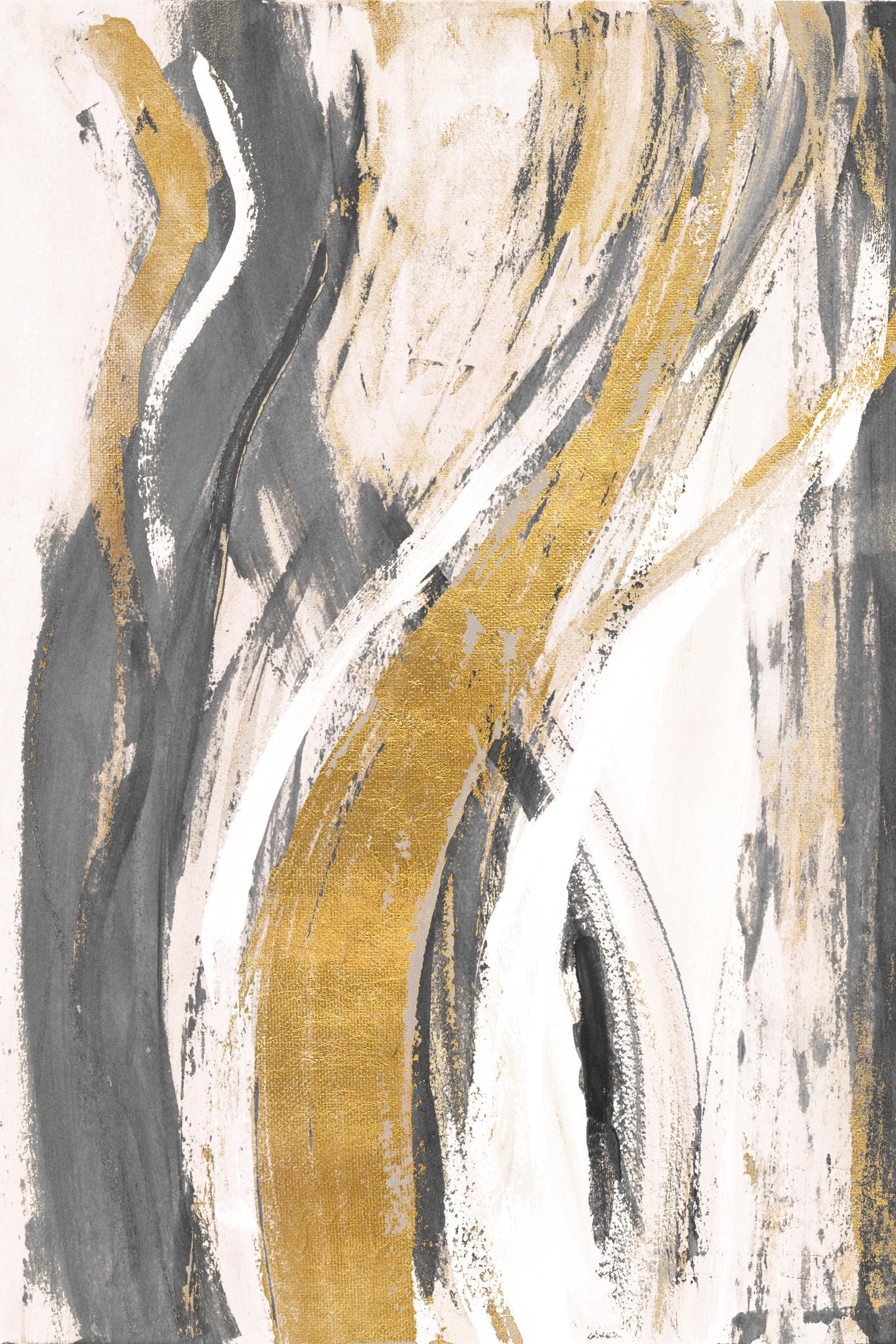 Gold Bossa Nova Ii By Lanie Loreth (Small) Giclee Canvas