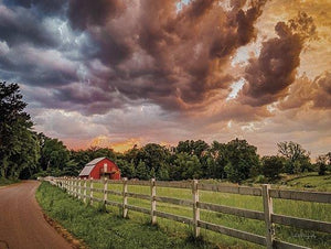 Colorful Country Clouds By Dakota Diener (Small) Giclee Canvas