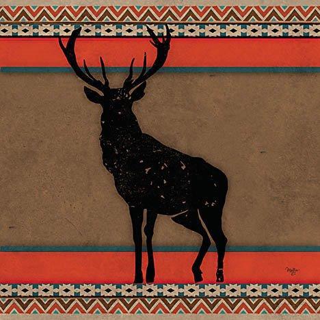 Out West Deer By Mollie B. (Small) Giclee Canvas