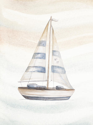 Ocean Oasis Little Sail I By Patricia Pinto (Small) Giclee Canvas