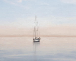 Quiet Morning Sail I By Elizabeth Medley (Small) Giclee Canvas