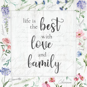 Love And Family By Kristen Brockmon (Small) Giclee Canvas
