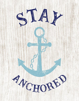 Stay Anchored By Cad Designs (Small) Giclee Canvas