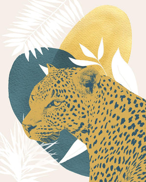 Jungle Cat Ii By Carol Robinson (Small) Giclee Canvas