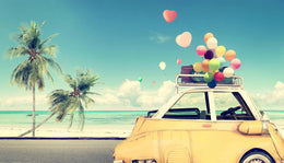 Temp Glass W/Foil - Car W/Balloons Tempered Glass