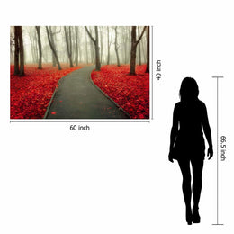 Temp Glass - Red Leaves Tempered Glass