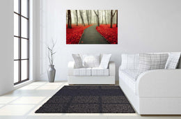 Temp Glass - Red Leaves Tempered Glass