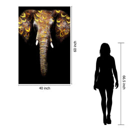 Temp Glass W/Foil - Gold Elephant Tempered Glass