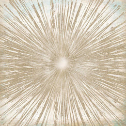Temp Glass W/Foil - Gold Sunburst Tempered Glass