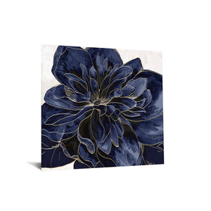 Temp Glass W/Foil - Blue Flower 2 Tempered Glass