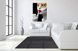 Temp Glass W/Foil - Gold Masquerade Tempered Glass