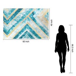 Temp Glass W/Foil - Abstract Chevron Tempered Glass