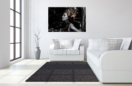 Temp Glass W/Foil - Woman Head Piece Tempered Glass