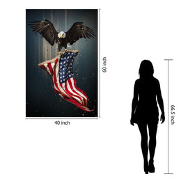 Temp Glass W/Foil - Eagle Flag Tempered Glass