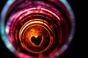 Temp Glass W/Foil - Glass Heart Tempered Glass