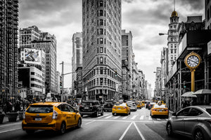 Temp Glass W/Foil - Yellow Cab Time Square Tempered Glass