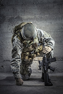 Temp Glass W/Foil -Kneeling Soldier Tempered Glass