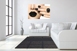 Tempered Glass W/Rhinestones - Design Her Lips Tempered Glass