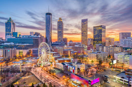 Temp Glass W/ Foil - Atlanta Skyline Tempered Glass