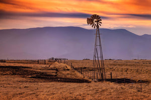 Tempered Glass - Windmill On The Prairie Tempered Glass