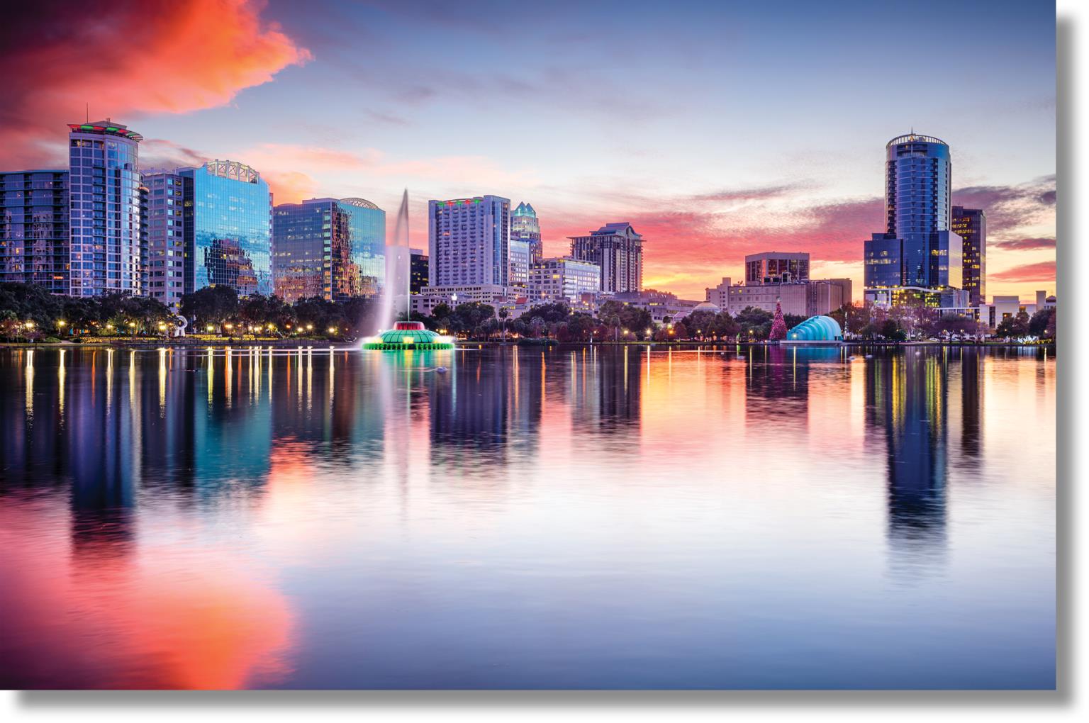 Temp Glass W/ Foil - Orlando Skyline Tempered Glass