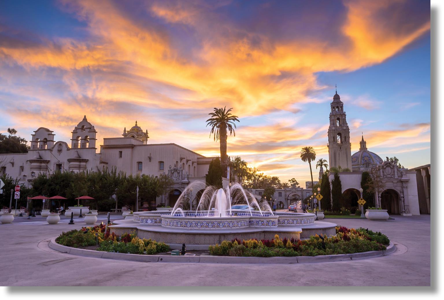 Temp Glass W/ Foil - San Diego Balboa Park Tempered Glass