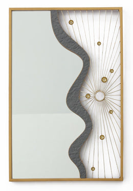 Metal Wall Mirror Mixed Media