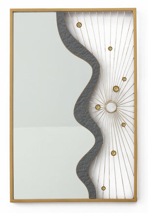Metal Wall Mirror Mixed Media