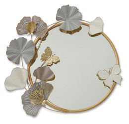 Metal Wall Mirror Mixed Media