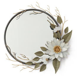 Metal Wall Mirror Mixed Media