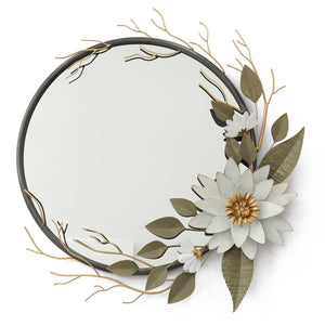 Metal Wall Mirror Mixed Media