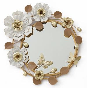 Metal Wall Mirror Mixed Media