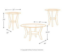 Fantell Occasional Table Set (3/CN)