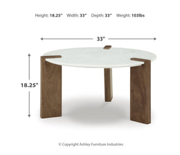 Isanti Coffee Table with 2 End Tables