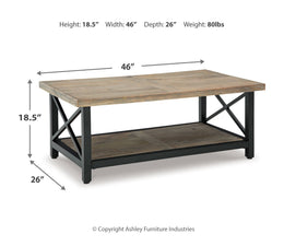 Bristenfort Coffee Table with 1 End Table