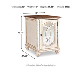 Realyn Coffee Table with 1 End Table