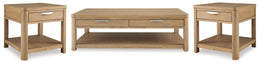 Rencott Coffee Table with 2 End Tables