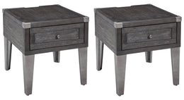 Todoe Coffee Table with 2 End Tables