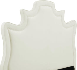 Serenity Cream Velvet Bed in King