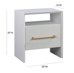 Libre White Nightstand