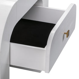Hump White Nightstand - UK