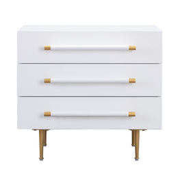 Trident White Nightstand