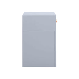 Suzie Pastel Blue & Rattan Nightstand
