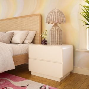 Sagura Cream Nightstand - UK